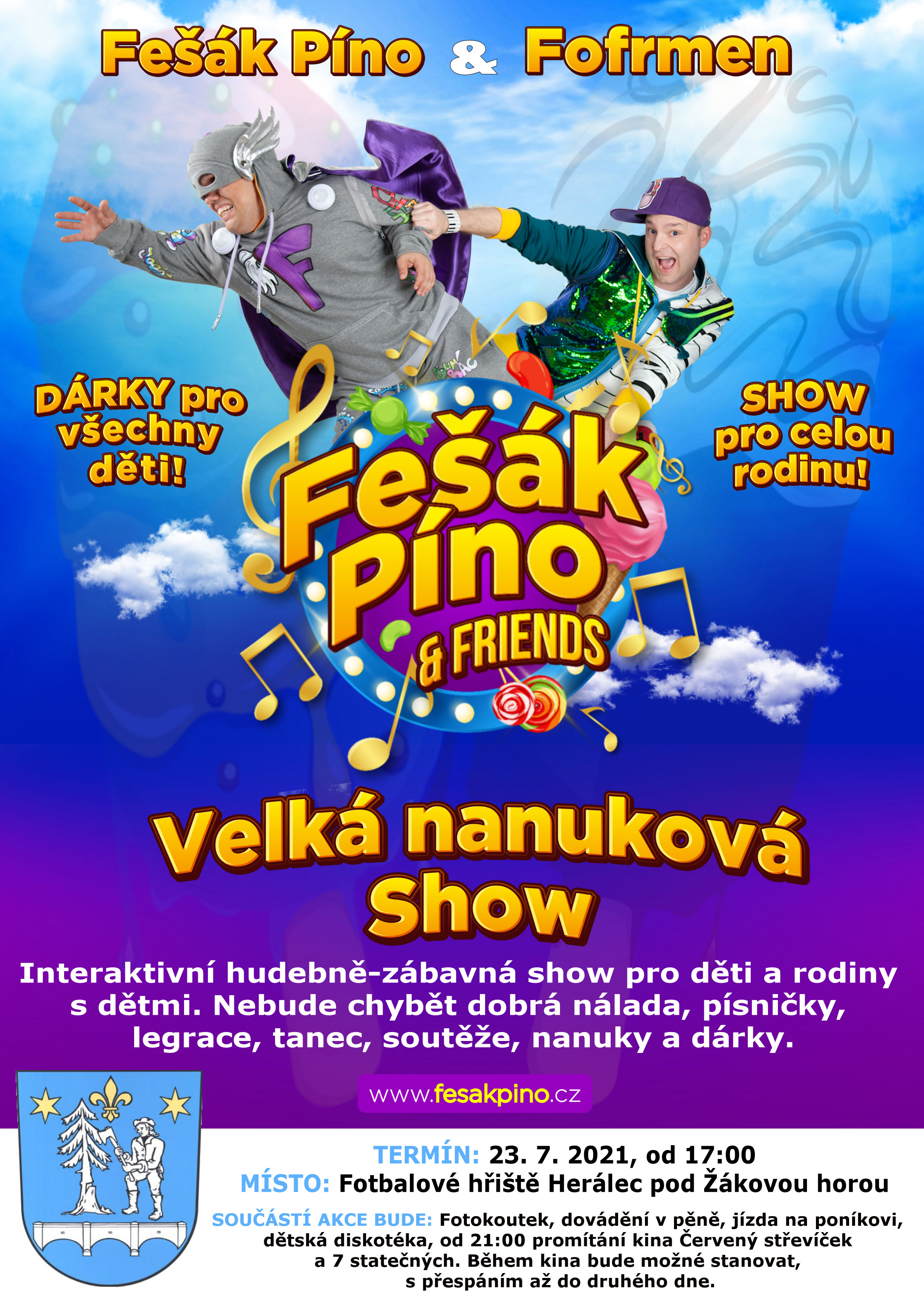 plakat velka nanukova show fp a fm bily pruh